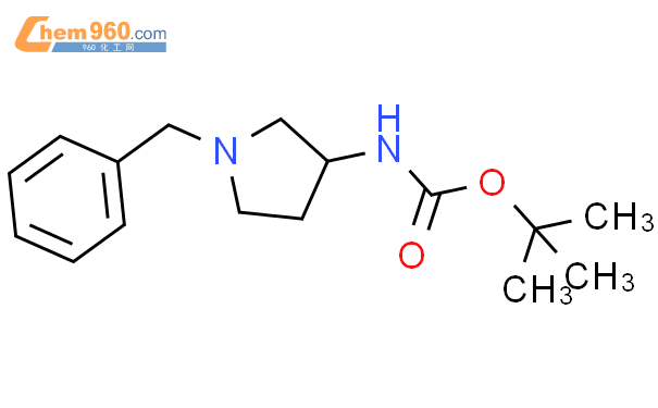 (R)-1-苄基-3-(叔丁氧羰基氨基)吡咯烷结构式图片|131878-23-4结构式图片