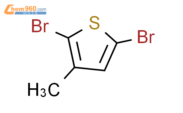 2,5-二溴-3-甲基噻吩结构式图片|13191-36-1结构式图片