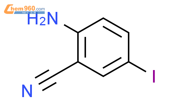 苯甲腈,2 -氨基- 5 -碘结构式图片|132131-24-9结构式图片
