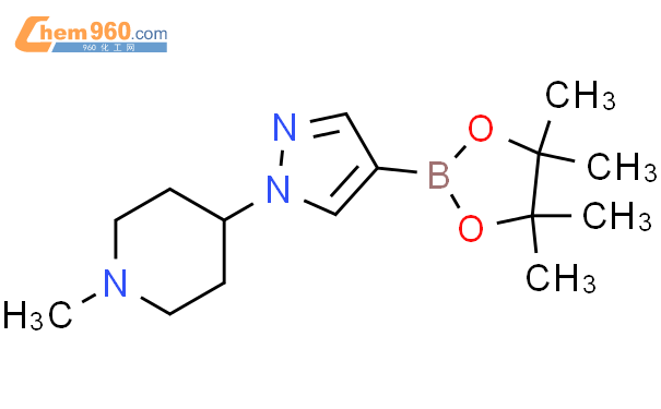 1-甲基-4-[4-(四甲基-1,3,2-二氧硼杂环戊烷-2-基)-1H-吡唑-1-基]哌啶
