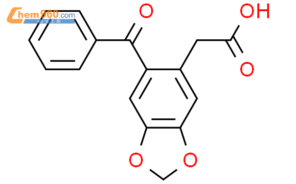 2 6 benzoyl 1 3 benzodioxol 5 yl acetic acidCAS号132813 86 6 960化工网