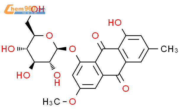 大黄素甲醚-1-O-Β-D-葡萄糖苷