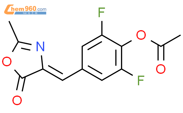 (Z)-2,6-二氟-4-((2-甲基-5-氧代恶唑-4(5H)-亚基)甲基)苯基 乙酸酯