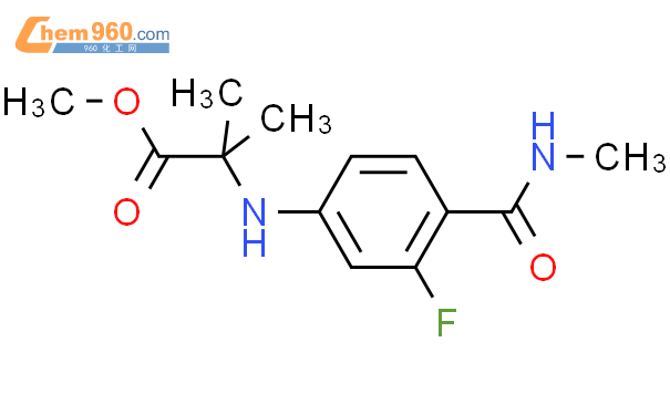 N-{3-氟-4-[(甲基氨基)羰基]苯基}-2-甲基丙氨酸甲酯