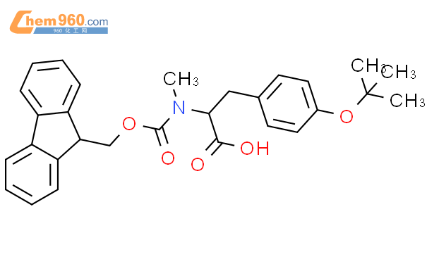O-叔丁基-N-[(9H-芴-9-基甲氧基)羰基]-N-甲基-L-酪氨酸