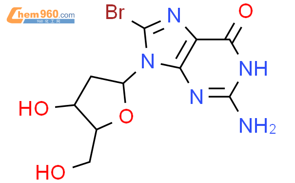 8-溴2-脱氧鸟苷结构式图片|13389-03-2结构式图片