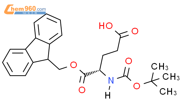 (S)-5-((9H-芴-9-基)甲氧基)-4-((叔丁氧基羰基)氨基)-5-氧代戊酸结构式图片|133906-29-3结构式图片
