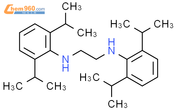 N,N'-二(2,6-二异丙基苯基)乙二胺结构式图片|134030-22-1结构式图片