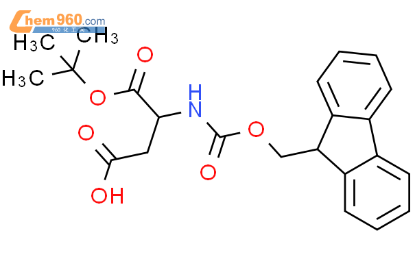 N-芴甲氧羰基-D-天冬氨酸1-叔丁酯