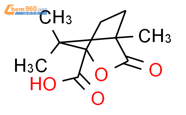 (1S)-(-)-樟脑烷酸结构式图片|13429-83-9结构式图片