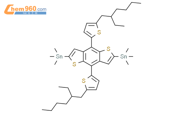 4,8-双[5-(2-乙基己基)噻吩-2-基]-2,6-双(三甲基甲锡烷基)苯并[1,2-b:4,5-b ]二噻吩「CAS号：1352642 ...