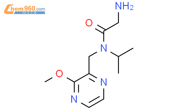 2氨基n异丙基n3甲氧基吡嗪2甲基乙酰胺结构式
