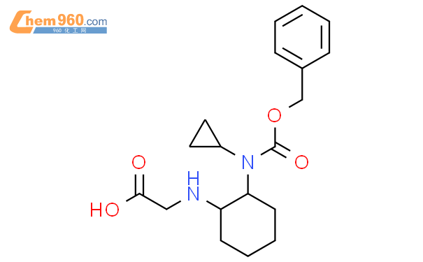 2苄氧基羰基環丙基氨基環己基氨基乙酸結構式