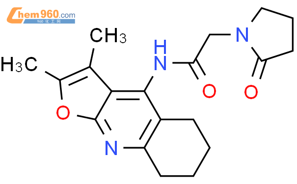 N-(2,3-二甲基-5,6,7,8-四氢呋喃并[2,3-B]喹啉-4-基)-2-(2-氧代吡咯烷-1-基)乙酰胺