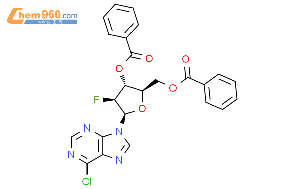 6-Chloro-9-(3,5-di-O-benzoyl-2-deoxy-2-fluoro-ß-D-arabinofuranosyl)-9H-purine
