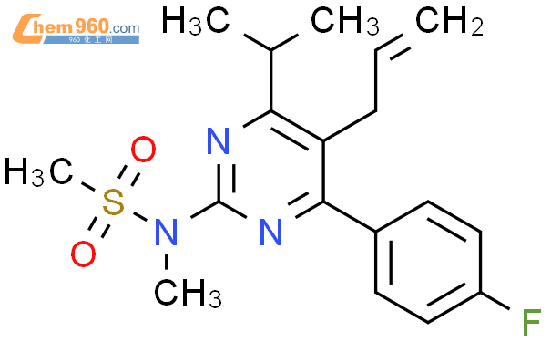 N-(5-allyl-4-(4-fluorophenyl)-6-isopropylpyrimidin-2-yl)-N-methylmethanesulfonamide