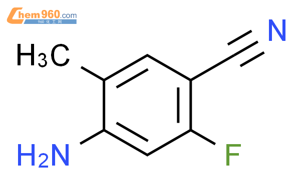 2-氨基-4-氟-5-氰基甲苯结构式图片|1357942-79-0结构式图片