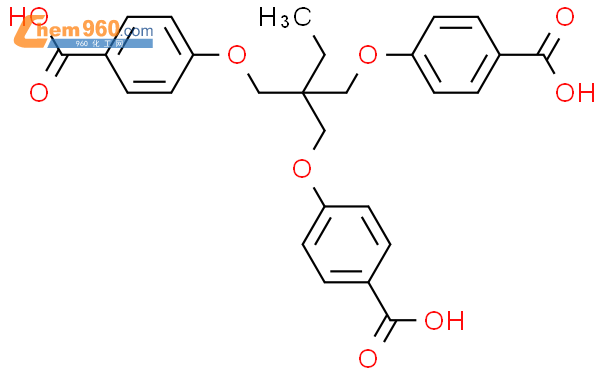 4,4'-[[2-[(4-carboxyphenoxy)methyl]-2-ethyl-1,3-propanediyl]bis(oxy)]bis-Benzoic acid结构式图片|1359740-23-0结构式图片