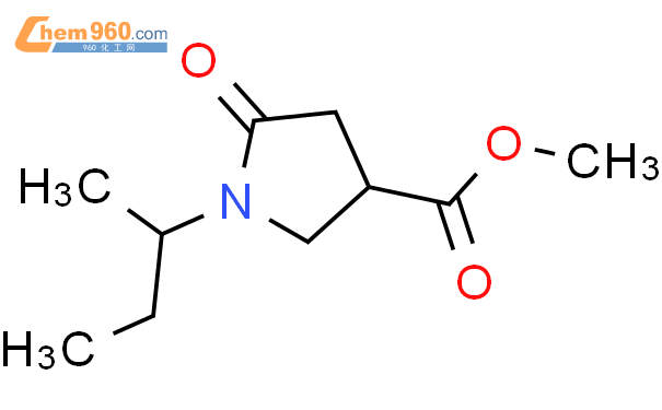 1-(1-甲基丙基)-5-氧代-3-吡咯烷羧酸甲酯