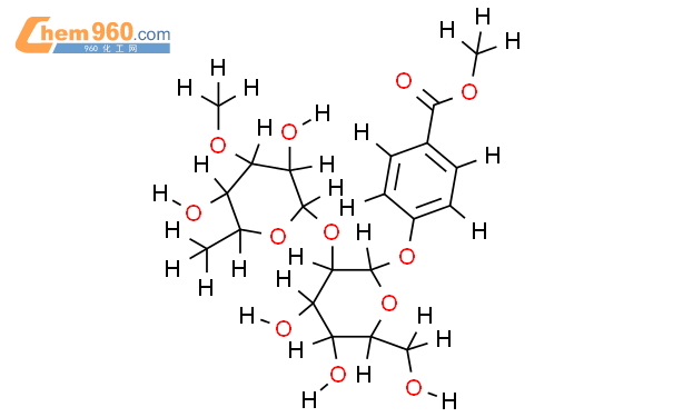 Benzoic Acid Methyl Ester O O Methyl Alpha L Rhamnopyranosyl Beta D