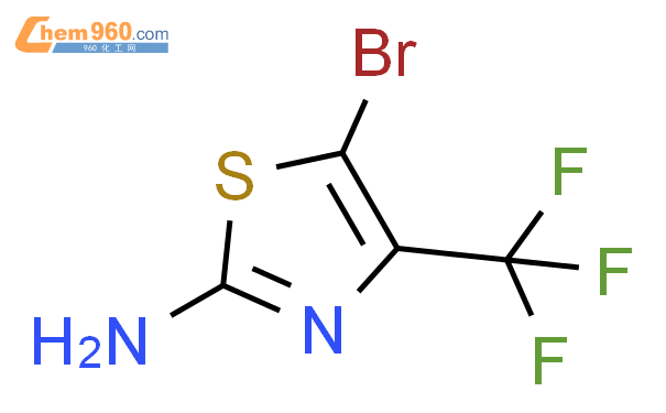 5-溴-4-三氟甲基噻唑-2-胺结构式图片|136411-21-7结构式图片