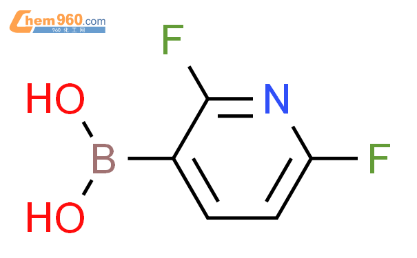 2,6-二氟吡啶-3-硼酸结构式图片|136466-94-9结构式图片