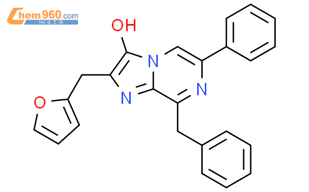 8-苄基-2-(呋喃-2-基甲基)-6-苯基咪唑并[1,2-a]吡嗪-3(7H)-酮结构式图片|1374040-24-0结构式图片