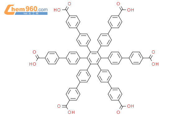4- [4- [2,3,4,5,6-戊基[4-（4-羧基苯基）苯基]苯基]苯基]苯甲酸结构式图片|1374404-53-1结构式图片