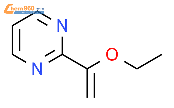 2(1-乙氧基乙烯基)嘧啶结构式图片|1374582-22-5结构式图片