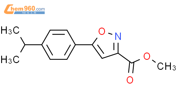5-(4-异丙基苯基)异噁唑-3-羧酸甲酯结构式图片|1375064-54-2结构式图片
