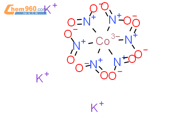 亞硝酸鈷鉀結構式圖片|13782-01-9結構式圖片