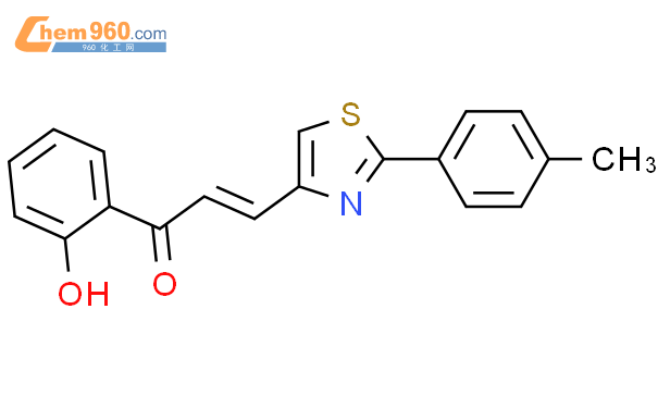 138019 77 9 2 Propen 1 one 1 2 hydroxyphenyl 3 2 4 methylphenyl 4 thiazolyl CAS号 138019