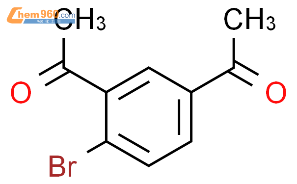 1,1'-(4-溴-1,3-亚苯基)双[乙酮]结构式