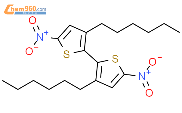 138058 56 7 2 2 Bithiophene 3 3 dihexyl 5 5 dinitro CAS号 138058 56