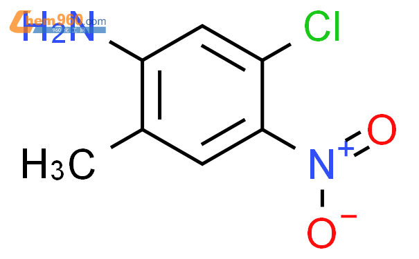 2-甲基-4-硝基-5-氯苯胺结构式