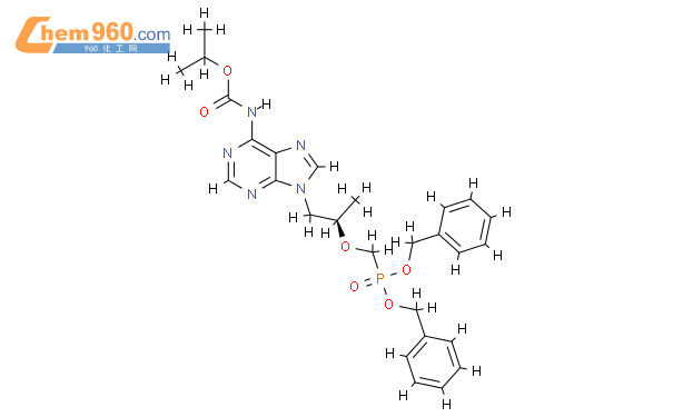 Tenofovir dibenzyloxy isopropyl carbamate