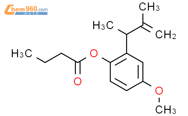 139201 26 6 Butanoic acid 2 1 2 dimethyl 2 propenyl 4 methoxyphenyl ester化学式结构式分子式mol 960化工网