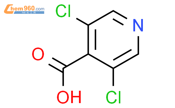 3,5-二氯吡啶-4-羧酸结构式图片|13958-93-5结构式图片