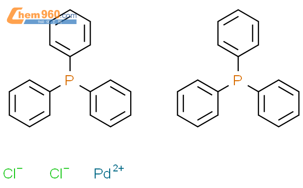 反-二(三苯基膦)二氯化钯(II)结构式图片|13965-03-2结构式图片