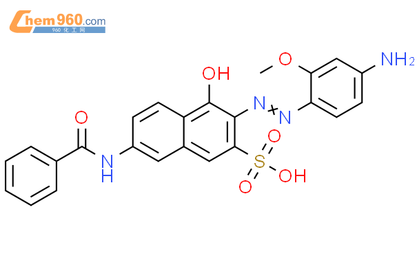 Naphthalenesulfonic Acid Amino Methoxyphenyl Azo Benzoylamino