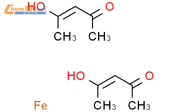 乙酰丙酮亚铁结构式图片|14024-17-0结构式图片
