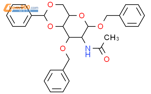 苄基2-乙酰氨基-3-O-苄基-4,6-O-苯亚甲基-2-去氧--D-吡喃葡萄糖苷