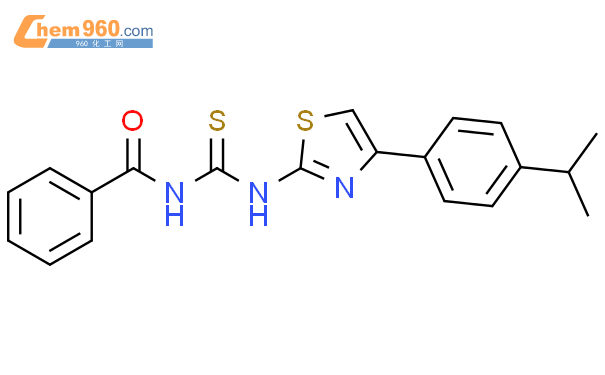 140892 80 4benzamiden 4 4 1 Methylethylphenyl 2 Thiazolyl Amino Thioxomethyl 化学式、结构式 2702