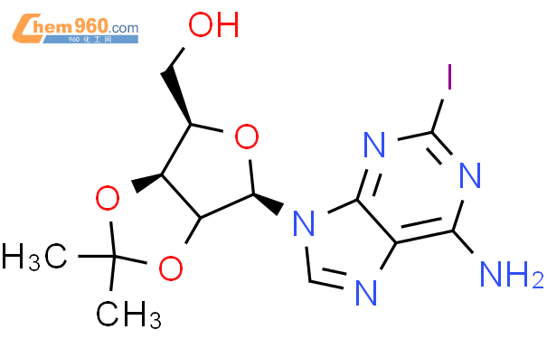 2-碘-9-[(3Xi)-2,3-O-异亚丙基-beta-D-苏-呋喃戊糖基]-9H-嘌呤-6-胺