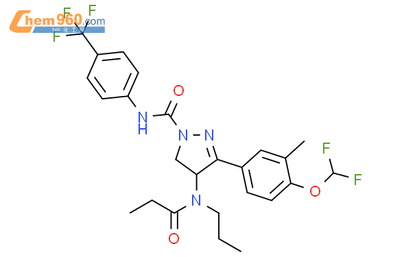 141131 83 1 1h Pyrazole 1 Carboxamide 3 [4 Difluoromethoxy 3 Methylphenyl] 4 5 Dihydro 4 [ 1