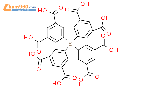 1,?3-?Benzenedicarboxylic acid, 5,?5',?5'',?5'''-?silanetetrayltetraki?s-结构式图片|1412999-57-5结构式图片