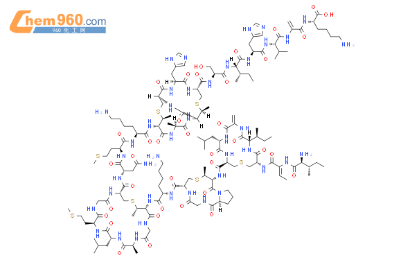 乳酸链球菌肽结构式