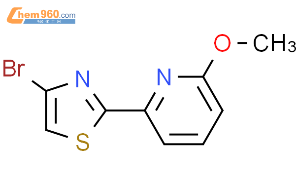 4-溴-2-(6-甲氧基吡啶-2-基)噻唑结构式图片|1415559-65-7结构式图片