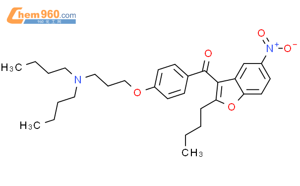2-丁基-3-(4-(3-二丁基氨基丙氧基)苯甲酰基)-5-硝基苯并呋喃