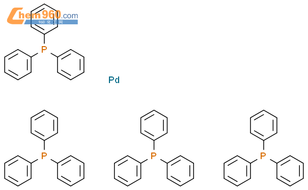 四三苯基膦钯结构式图片|14221-01-3结构式图片